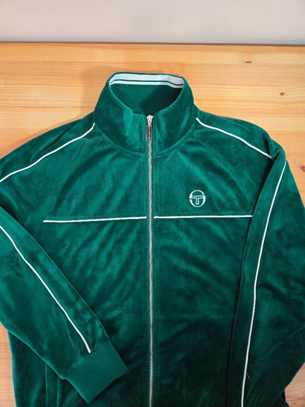Sergio Tacchini - Lioni Velour Tracksuit- Green Botanical Garden - M